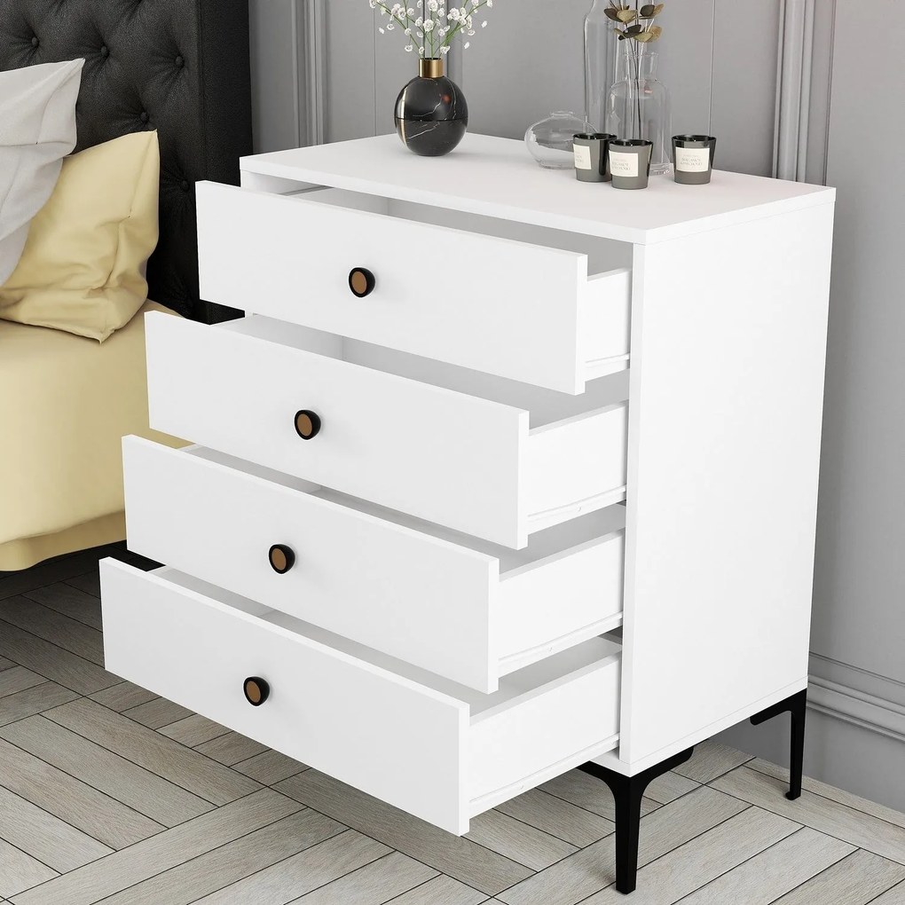 Cómoda Lizbon500 – Branco – 76x90,7x40 cm