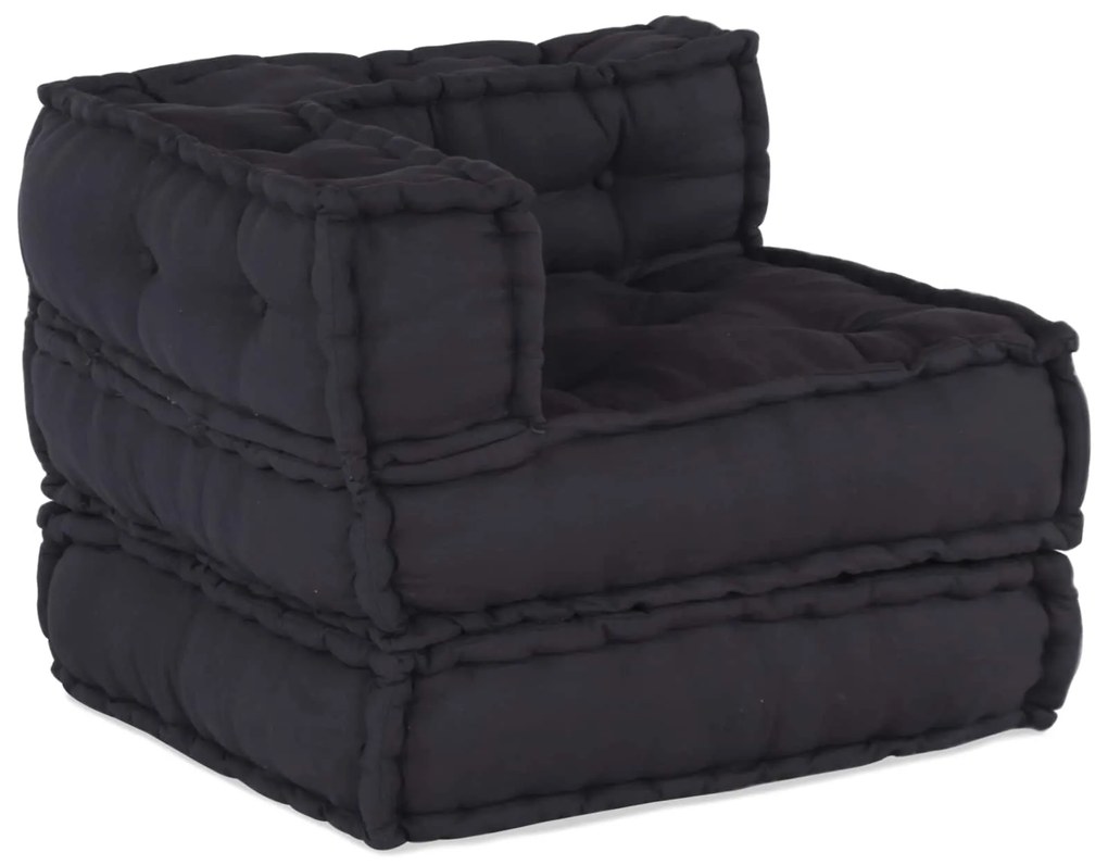 vidaXL Sofá Modular 3 pcs Antracite tecido