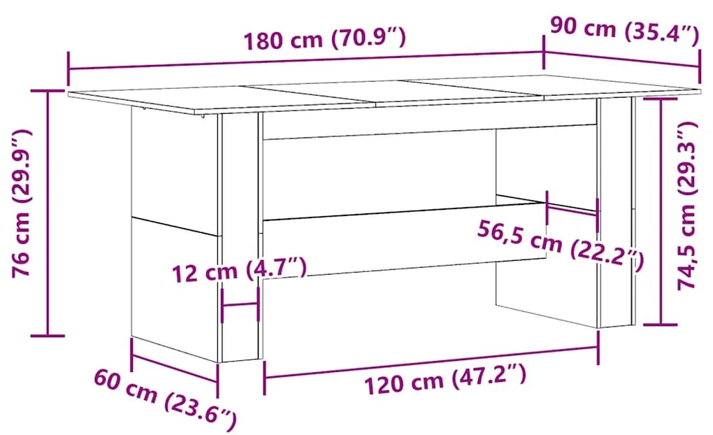 Mesa de jantar madeira antiga 180x90x76 cm madeira trabalhada