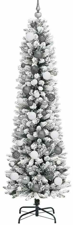 Árvore de Natal Slim Branco 180 cm PVC