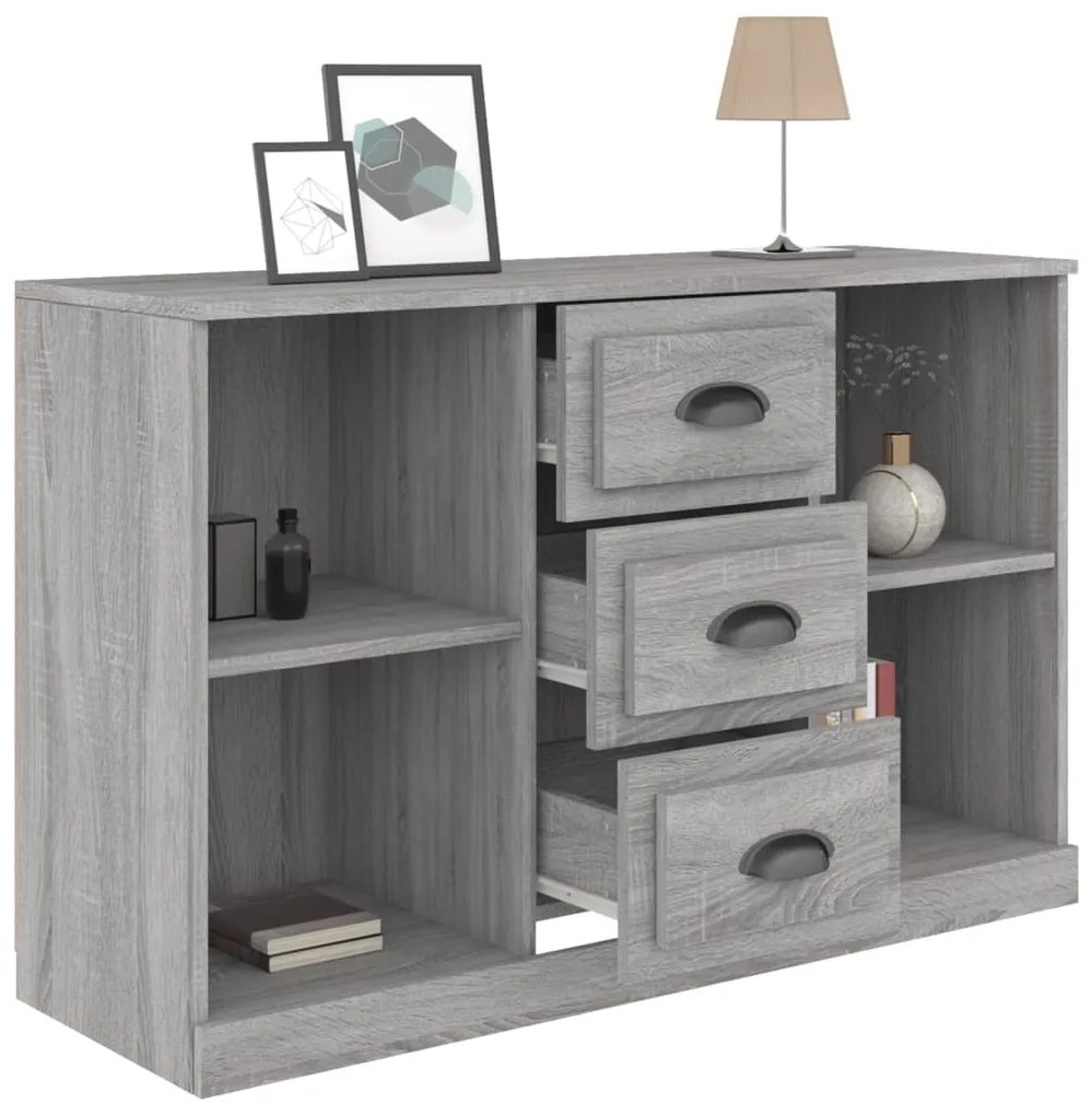 Aparador 104,5x35,5x67,5cm derivados de madeira cinzento sonoma