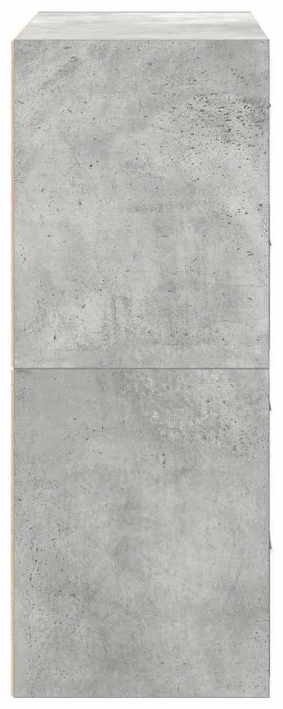 Armários com 2 gavetas 2 pcs 60x31x40 cm cinzento betão
