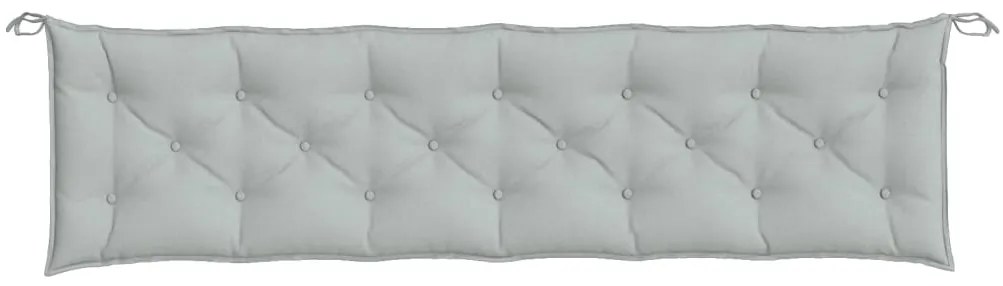 Almofadões banco jardim 2pcs 200x50x7cm mesclado tecido