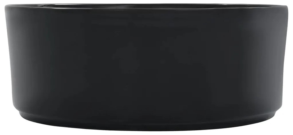 Lavatório 36x14 cm cerâmica preto