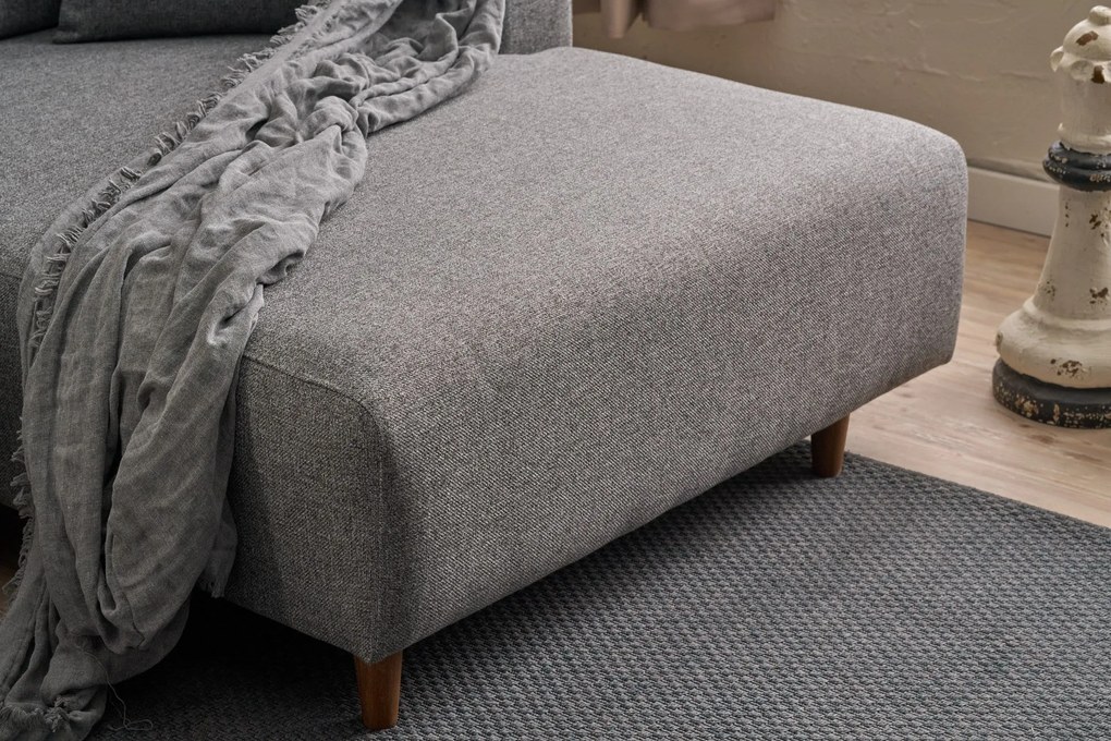 Sofá-Cama de Canto Mane – Cinzento – 246 x 85 x 160 cm