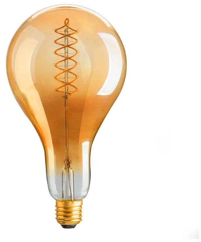 Amber Glass LED Dimmable Bulb Ps40 E27 8W 2000K