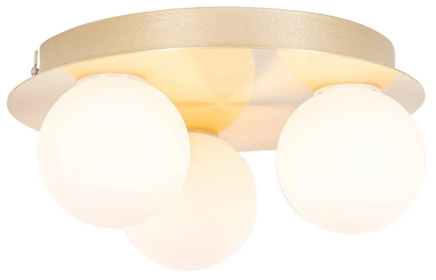 Candeeiro de teto moderno para casa de banho em latão 3 luzes - Cederic Moderno
