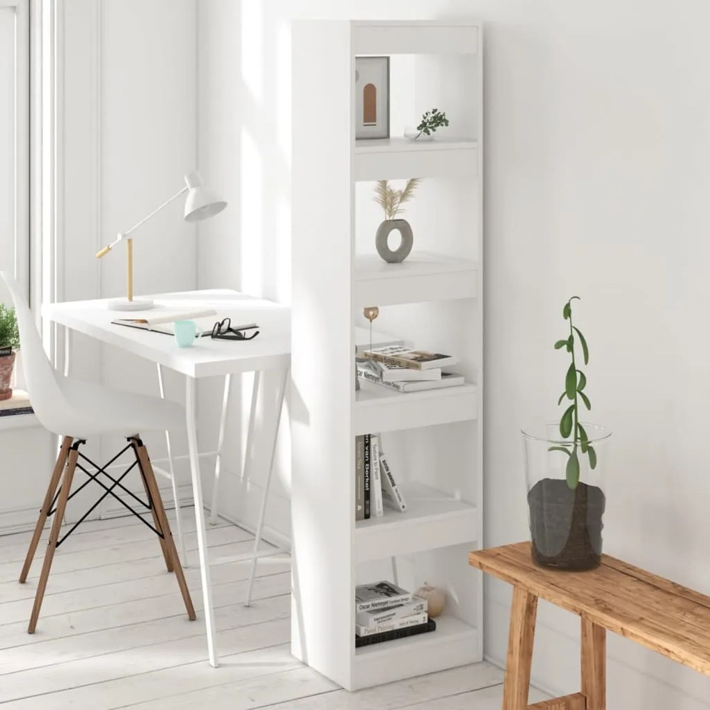 vidaXL Estante/divisória 40x30x166 cm branco