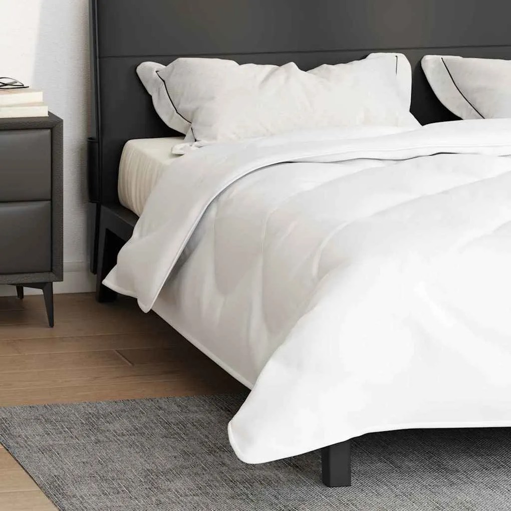 Colchas &amp; Edredons Branco 200 x 220 cm Microfibra
