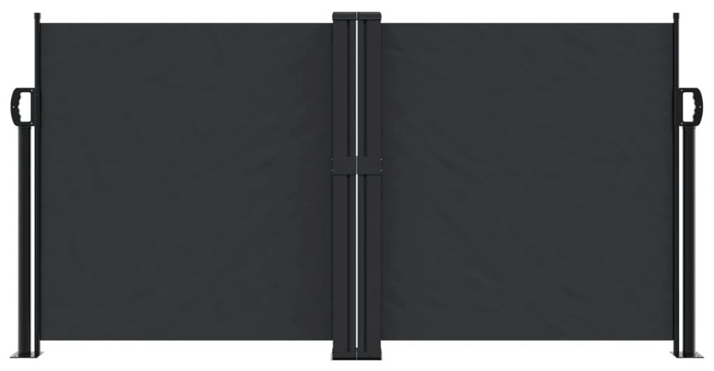 Toldo lateral retrátil 120x1000 cm preto