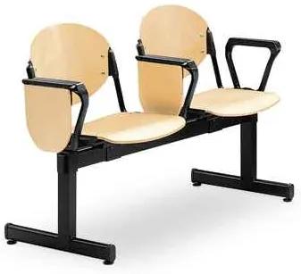 Cadeiras de Formação com Palmatória 2 Lugares Fixa Viga Versa Rebatível Polipropileno