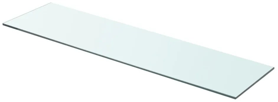 vidaXL Prateleira de vidro 80x20 cm transparente