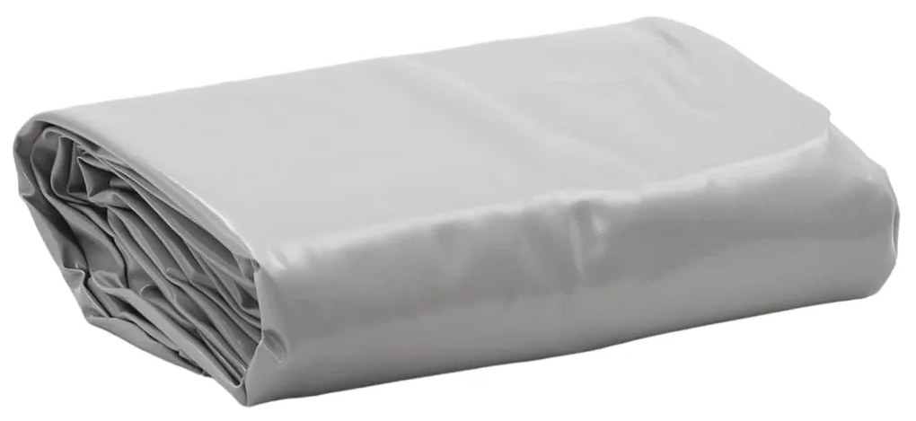vidaXL Lona Ø 3 m 650 g/m² cinzento