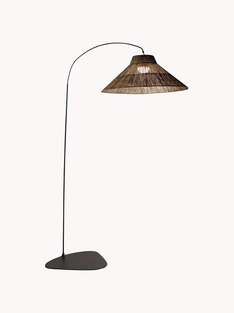 Candeeiro de pé LED artesanal regulável com controlo remoto Niza