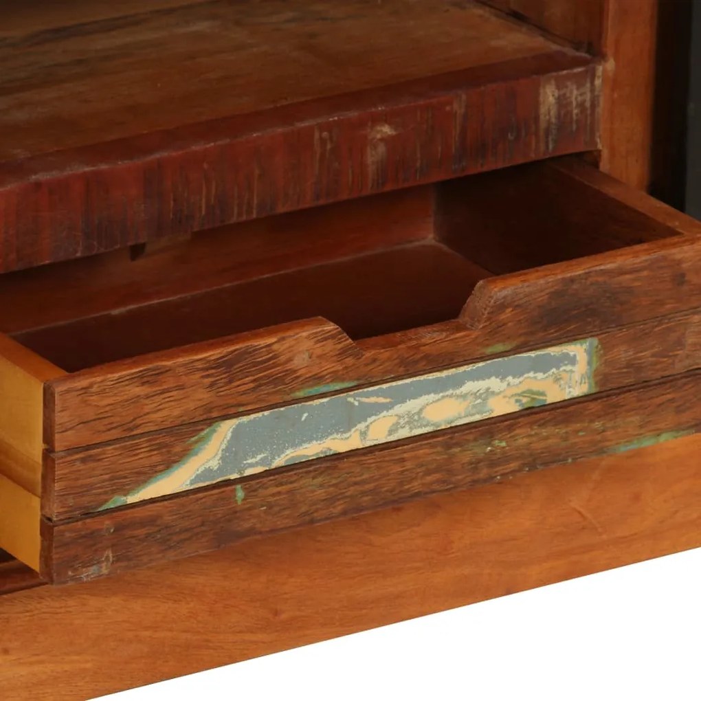 Móvel de TV 110x30x45 cm madeira recuperada maciça