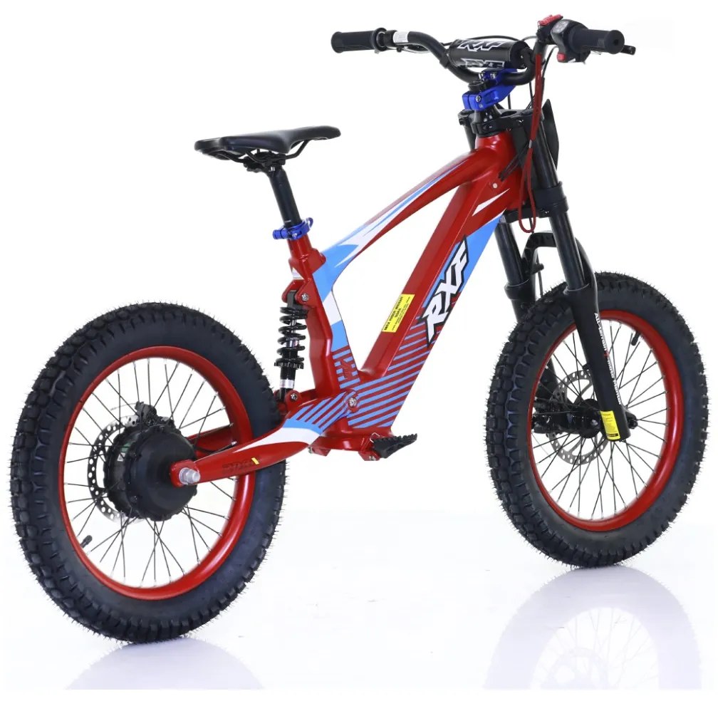Bicicleta elétrica infantil 500W 18" Junior RXF EVO Vermelha