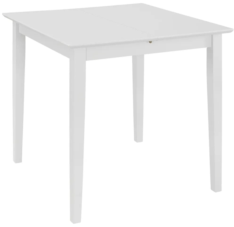Mesa de jantar extensível (80-120)x80x74 cm MDF branco