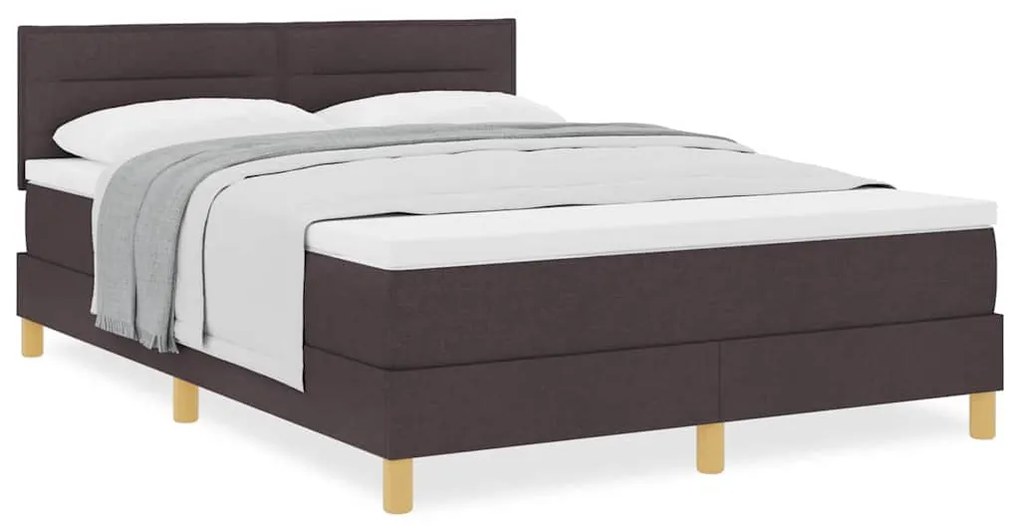 Cama Box com Colchão Castanha 140x200 cm Tecido