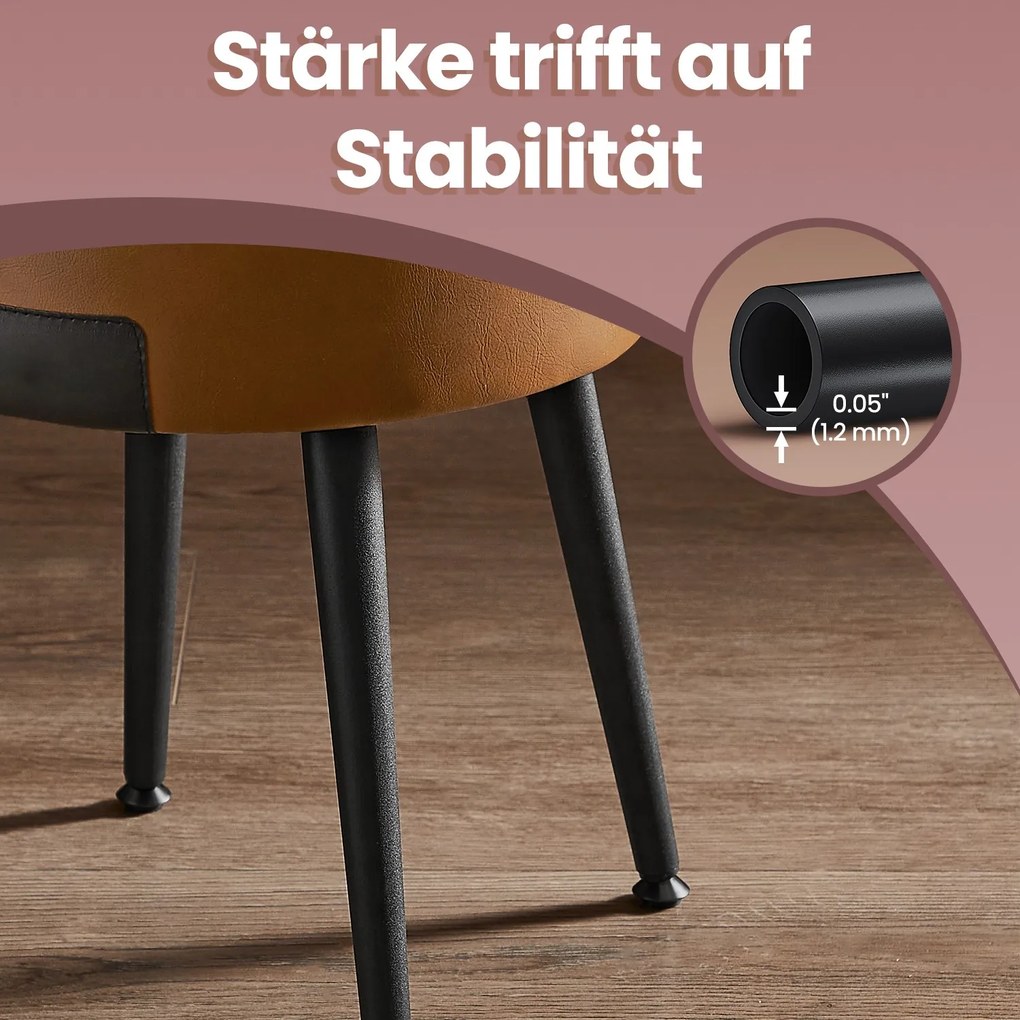 Banco com espaço de arrumação, banco toucador, pufe 44,4 cm de altura Castanho Caramelo