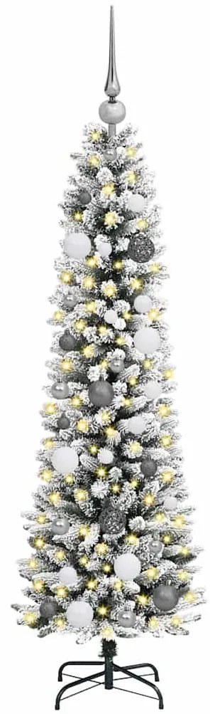 Árvore de Natal Slim Branco 150 cm PVC