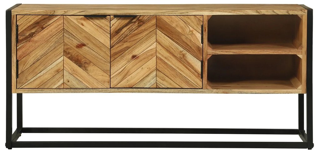 Aparador de TV 110x30x50 cm Madeira de Acácia Sólida