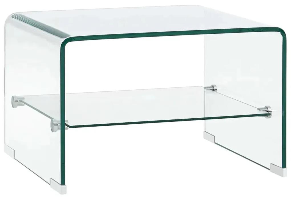 Mesa de centro 50x45x33 cm vidro temperado transparente