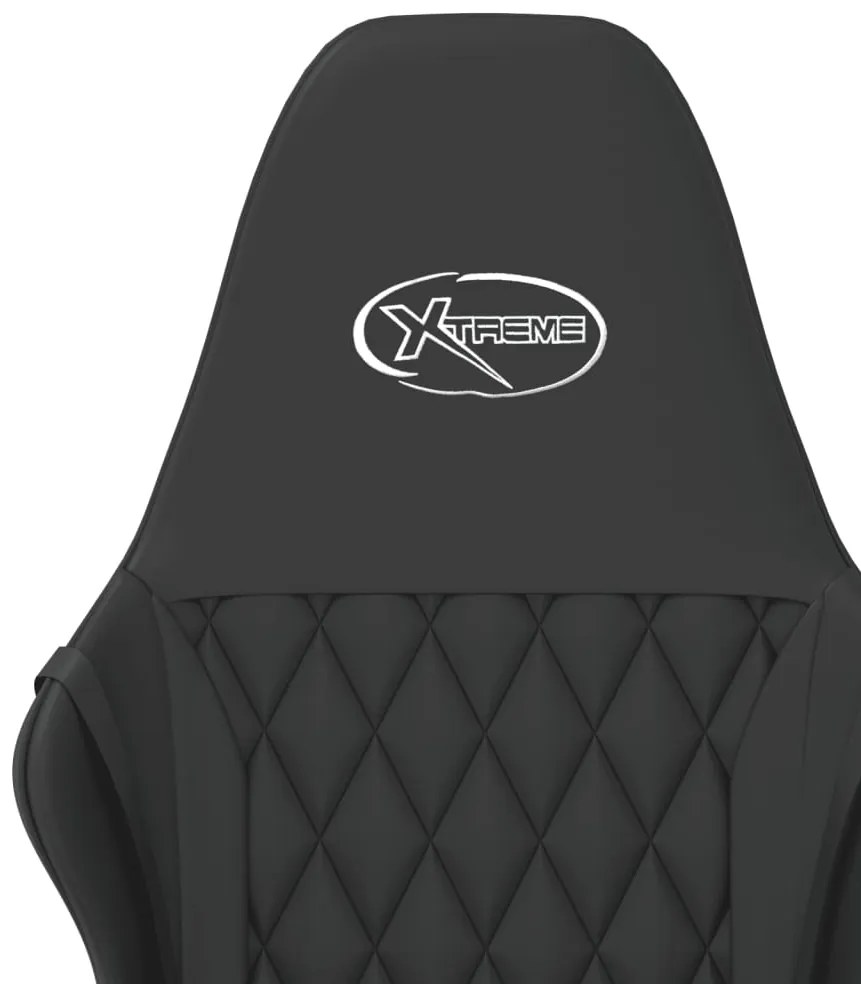 Cadeira gaming de massagens couro artificial preto