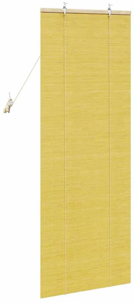 Persianas e Sombras de Janela Amarelo 60 x 160 cm Bambu