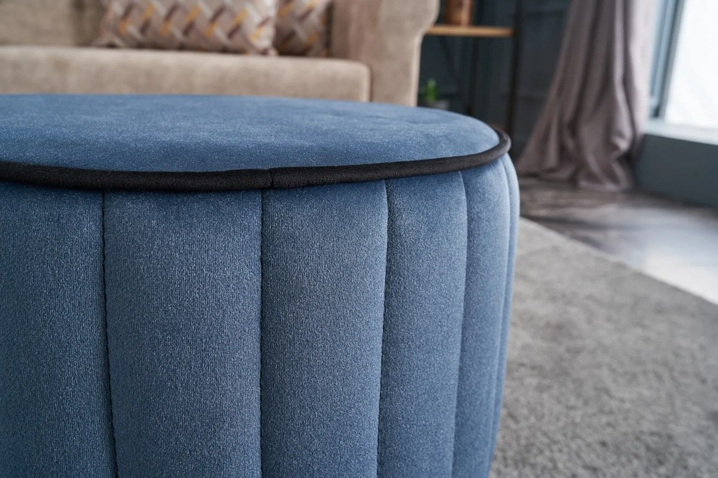 Pouffe Rose – Azul – 40x40x40 cm
