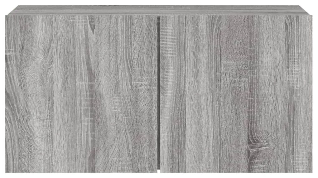 Móvel de parede para TV 80x30x41 cm cinzento sonoma