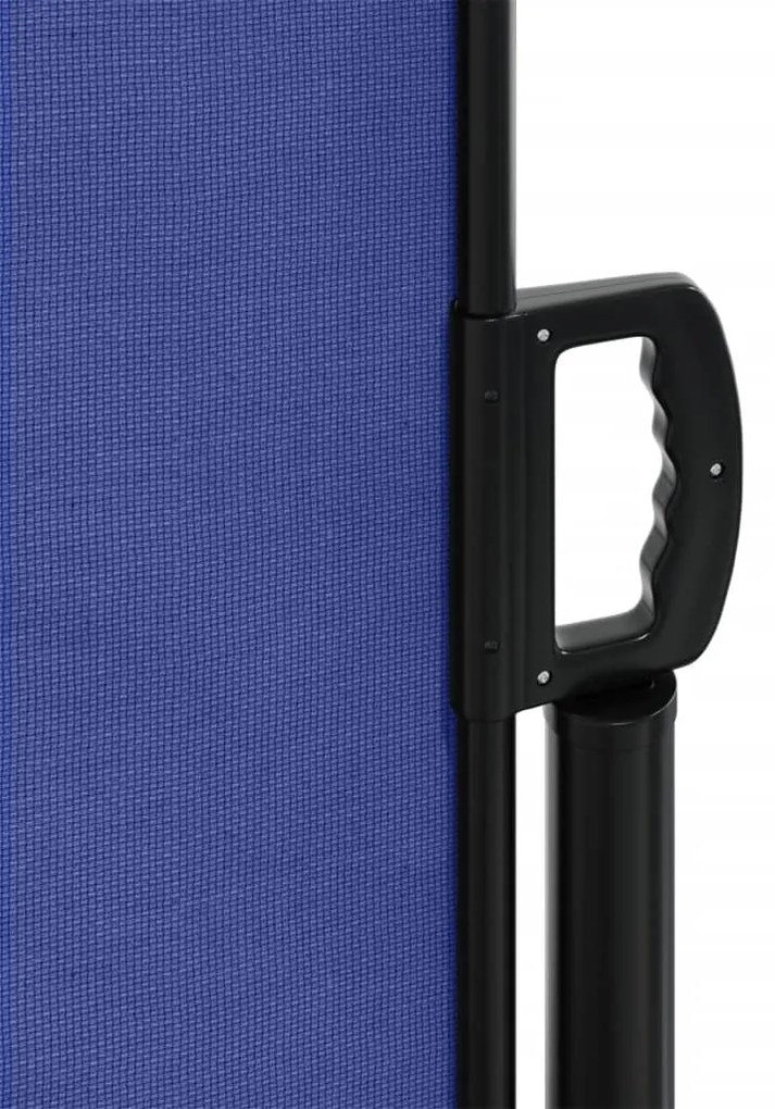 Toldo lateral retrátil 200x500 cm azul