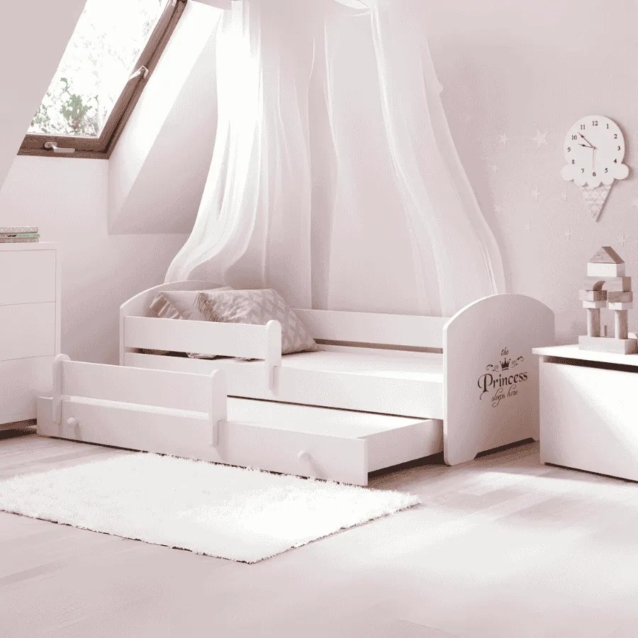 Cama de casal 160x80 branca - colchão e estrado incluído