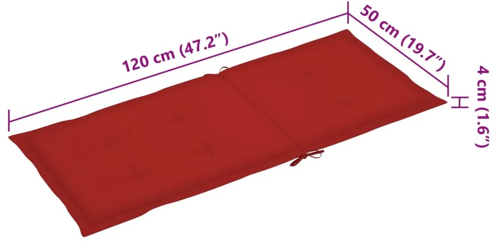 Cadeira de baloiço com almofadão bambu