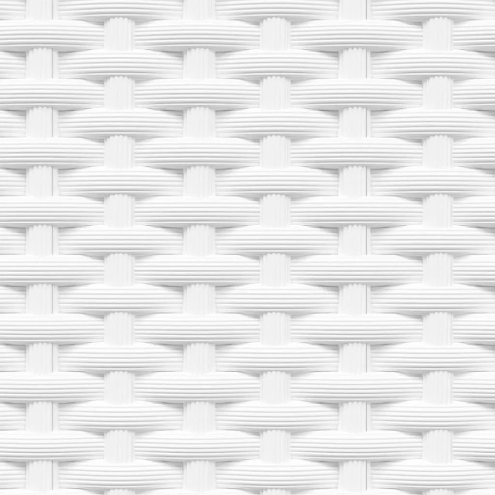 Vasos/floreiras 2 pcs 30x30x37 cm polipropileno branco
