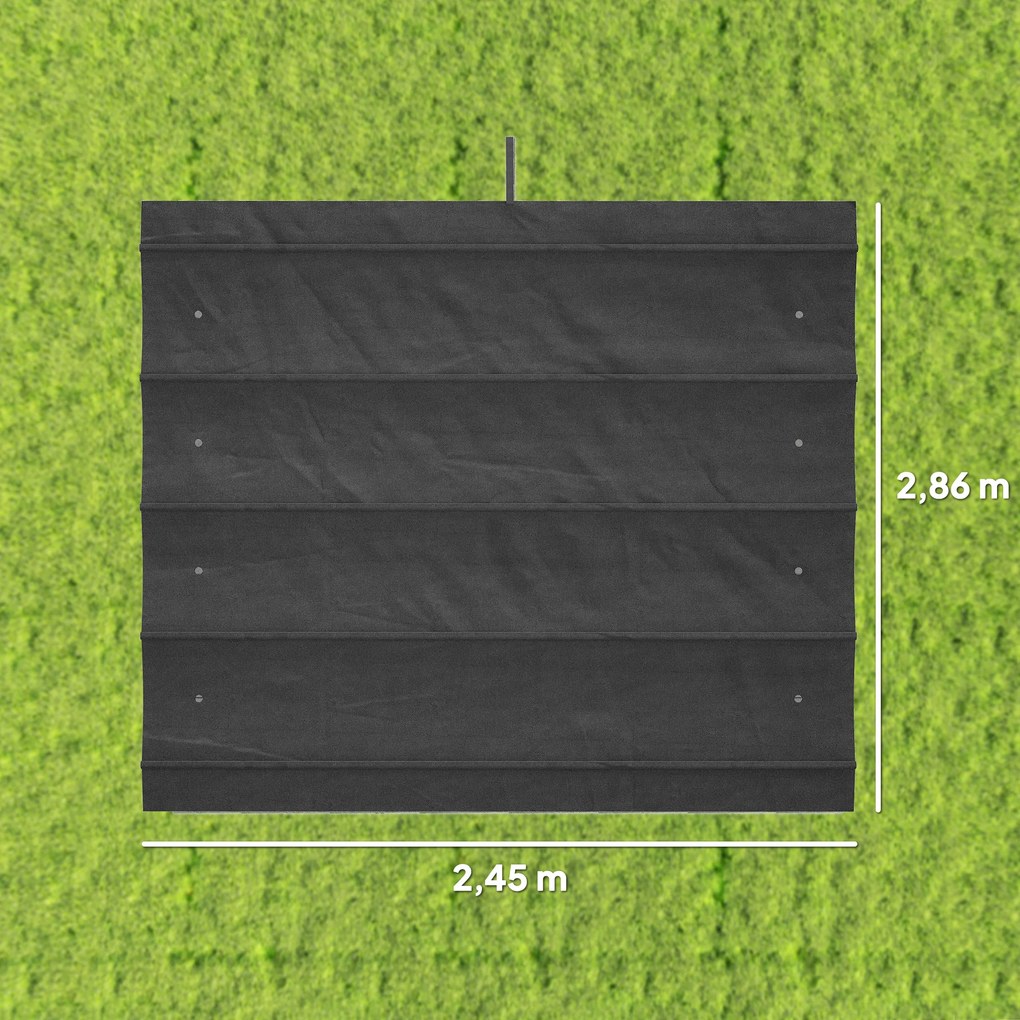 Lona de substituição para pérgula de 3 x 2 m ( NÃO INCLUIDA) cinzento escuro