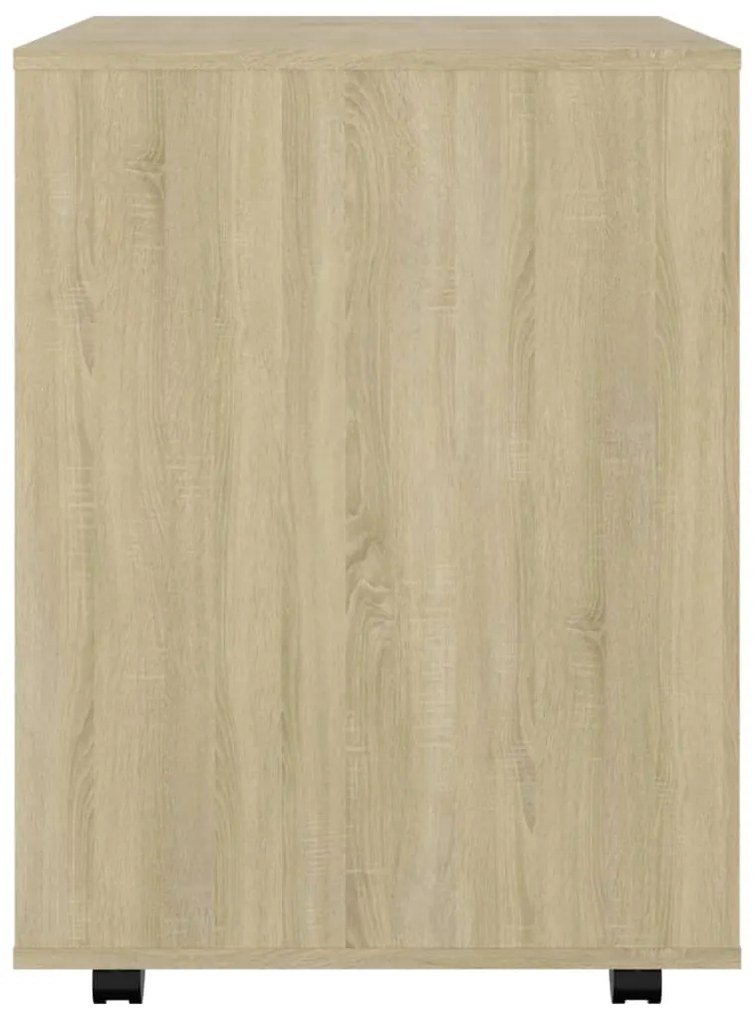 Móvel com rodas 60x53x75cm derivados de madeira carvalho sonoma
