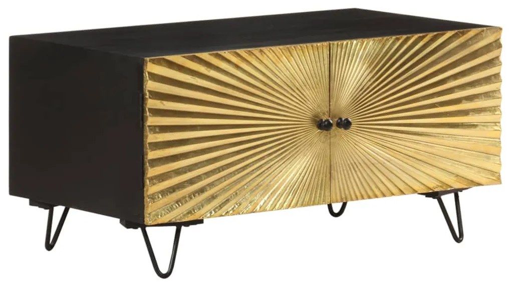 Mesa de centro 90x50x45 cm madeira de mangueira maciça