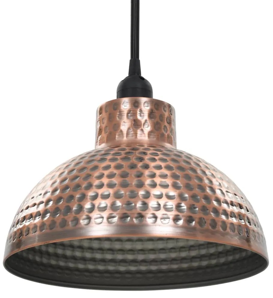 Lâmpadas de teto, 2 pçs semi-esféricas, cobre