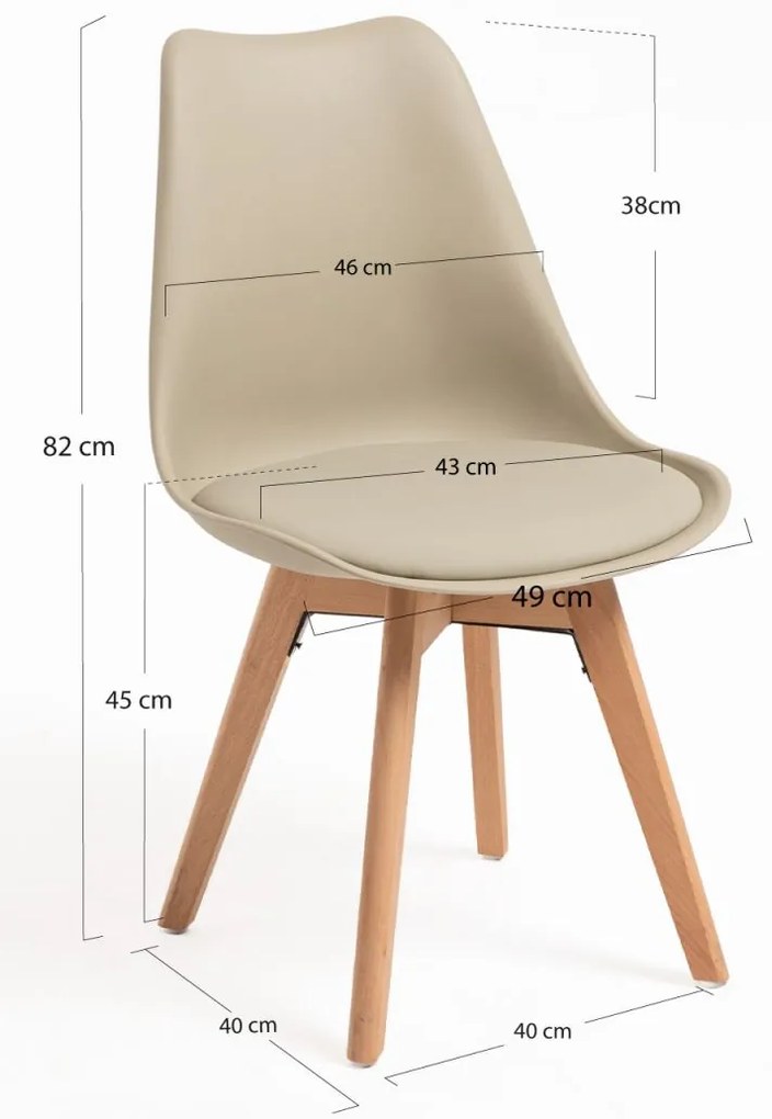 Cadeira Synk Basic - Greige