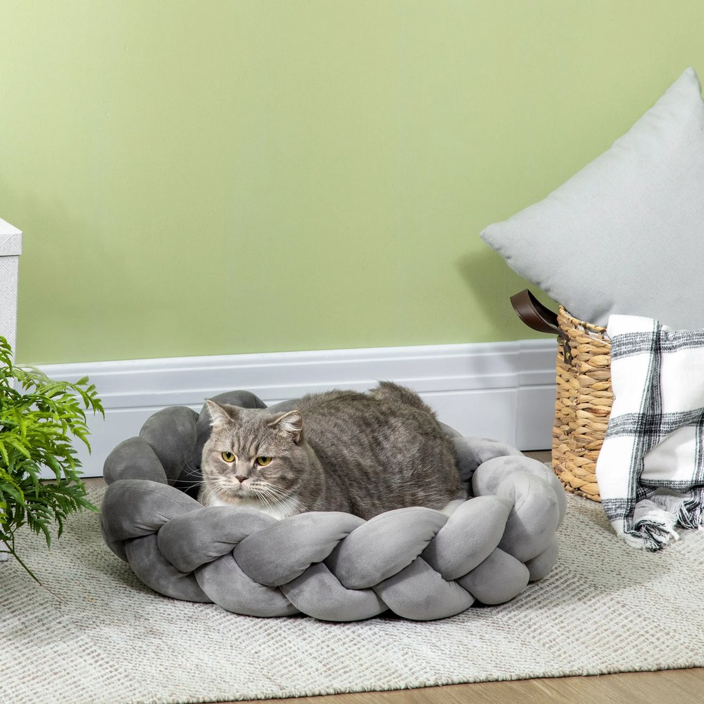 PawHut Cama para Cães Pequenos Cama para Gatos Lavável Cama para Anima
