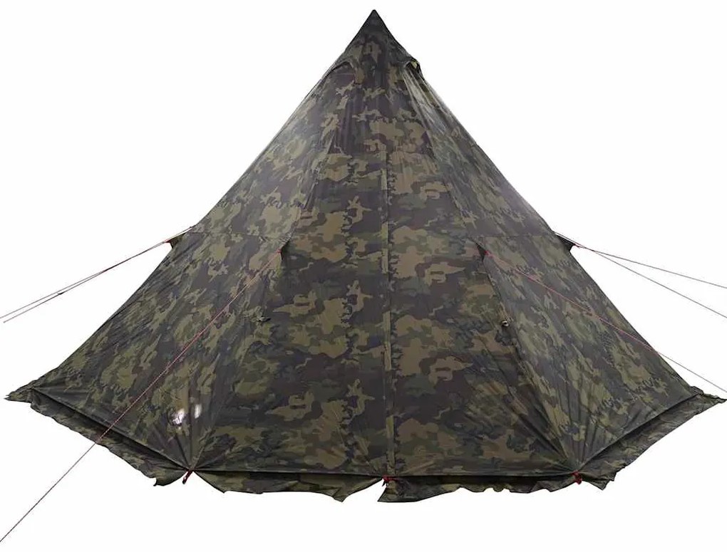 Tenda familiar tipi para 6 pessoas impermeável camuflagem