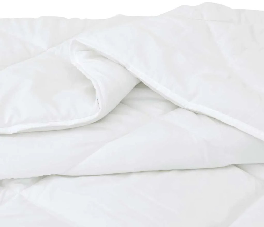 Edredão com travesseiro 3 pcs Branco 200 x 200 cm Microfibra