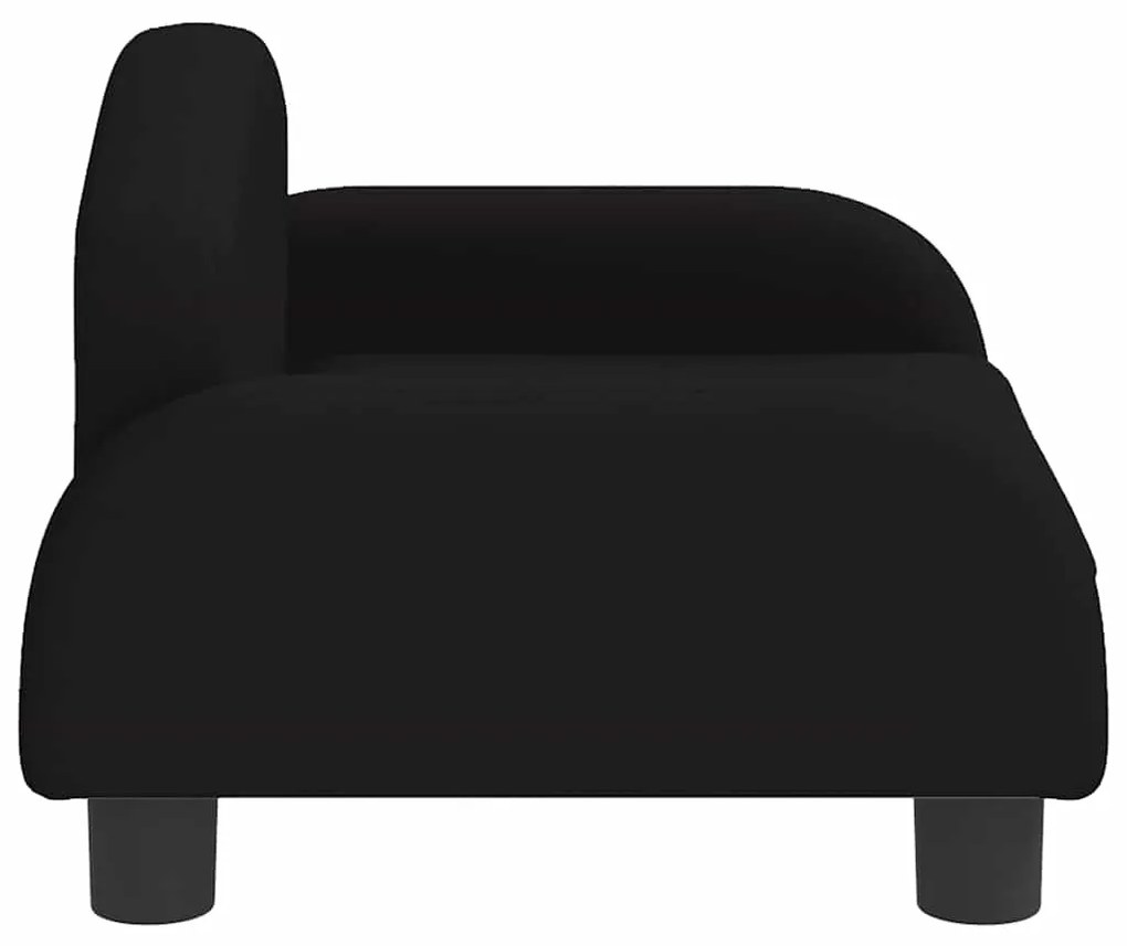 Cama para cães 50x40x30 cm tecido preto