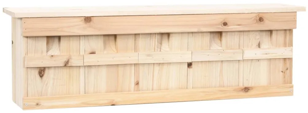 Casa para pardais com 5 divisões 68x15x21 cm madeira de abeto