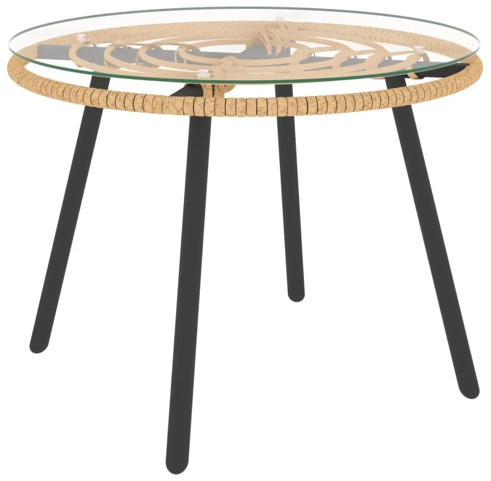 3pcs conjunto lounge jardim c/ almofadões cinza-escuros vime PE