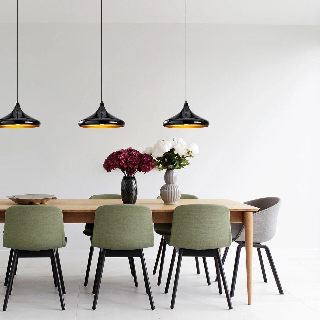 Chandelier Berceste – Preto – 35 x 35 cm