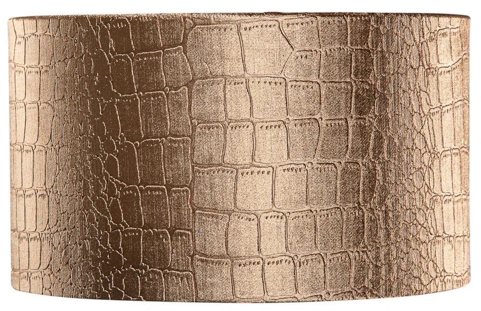 Abajur de Veludo com Design Crocodilo e Interior Dourado 35/35/20