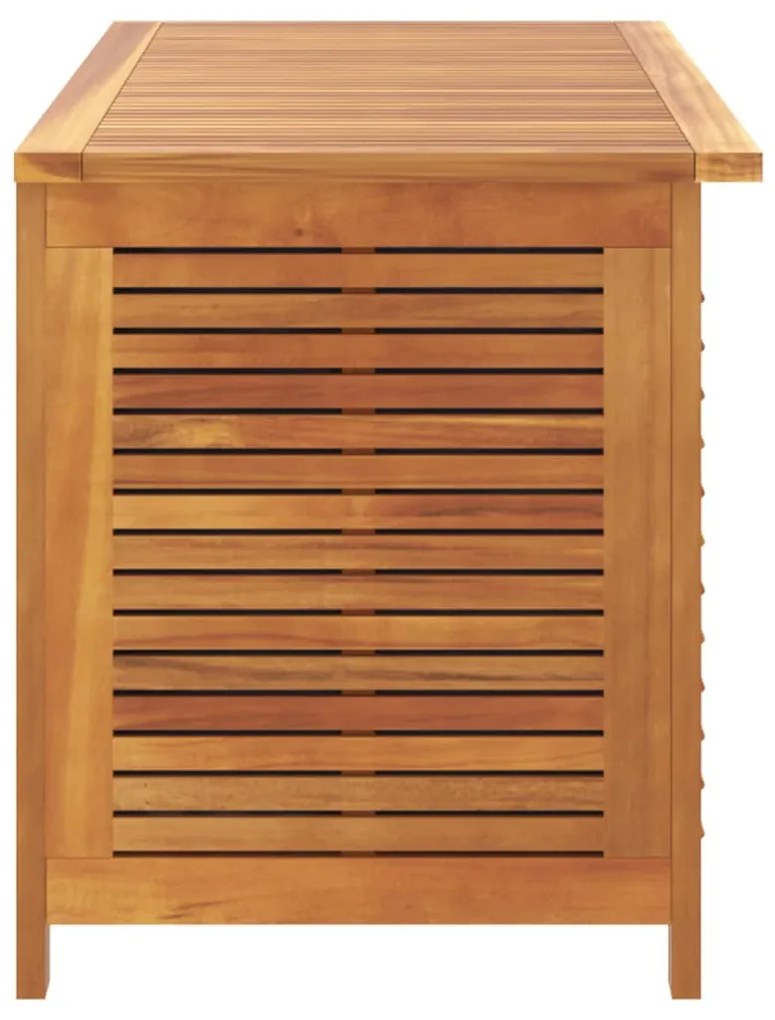 Caixa arrumação jardim c/ veneziana 113x50x56 cm acácia maciça