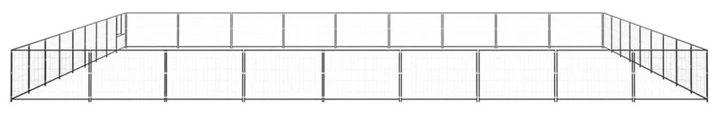 Canil para cães 81 m² aço preto