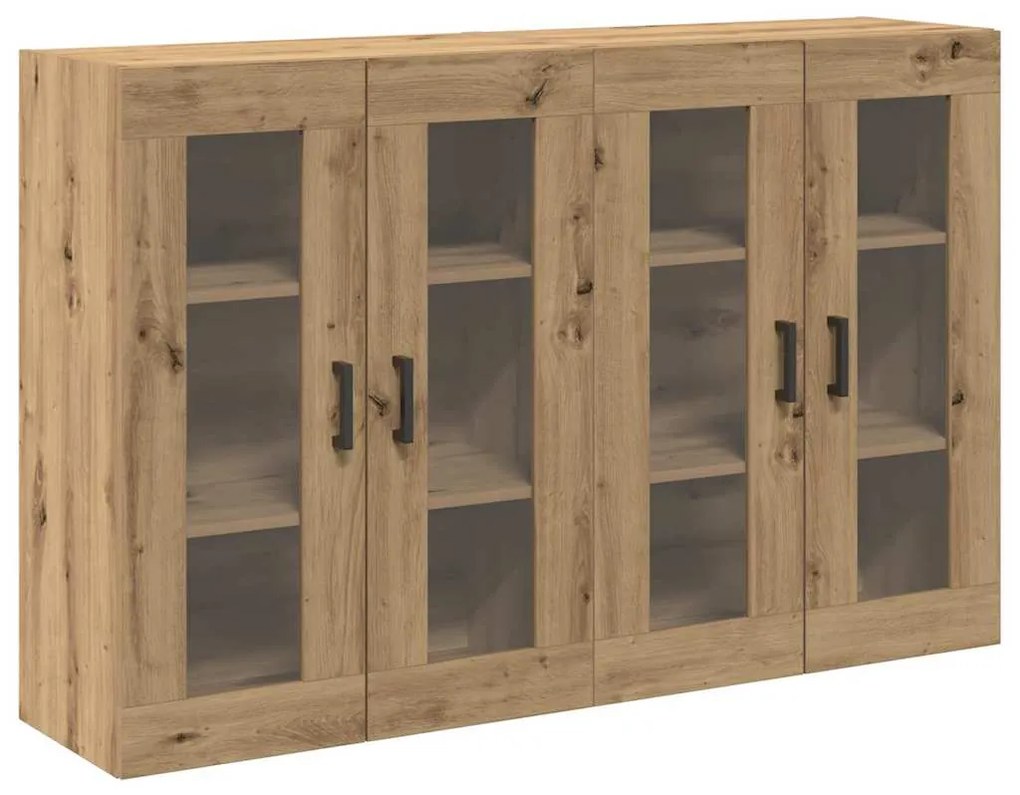 Gabinetes de Parede - 2 peças em Carvalho Artesão 69,5 x 34 x 90 cm